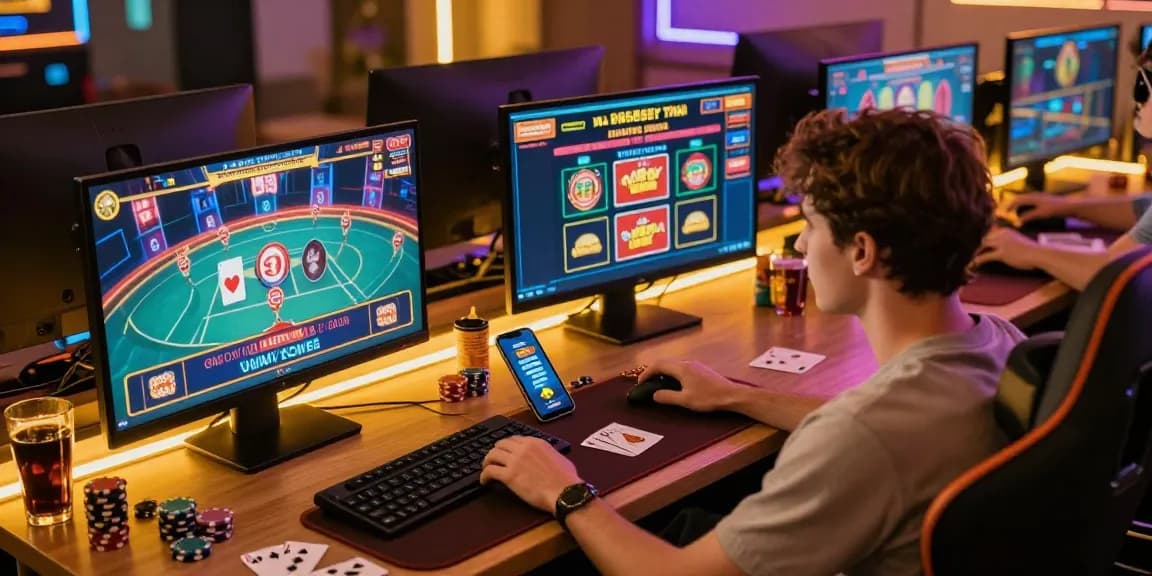 Player immersed in a credit card casino experience at https://sii.org.uk/, showcasing multiple games and an engaging environment.