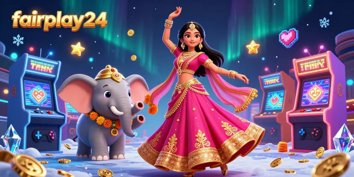 Get your fairplay24 account for secure betting and live game access, featuring vibrant visuals and Asian cultural elements.
