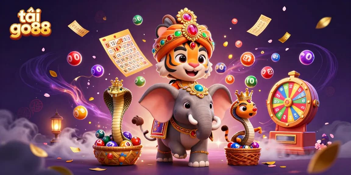 Play and win with tải go88, featuring an exciting 3D casino illustration highlighting vibrant game elements.