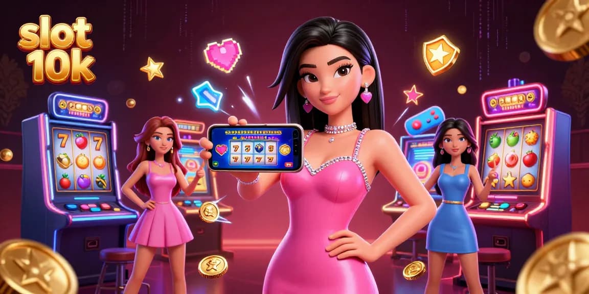 Spin to win exciting jackpots with slot 10k in this vibrant casino illustration.