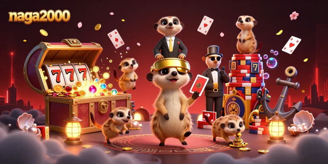 Naga2000: Simak keseruan kasino online dengan koloni meerkat dalam aksi judi slot yang imersif.