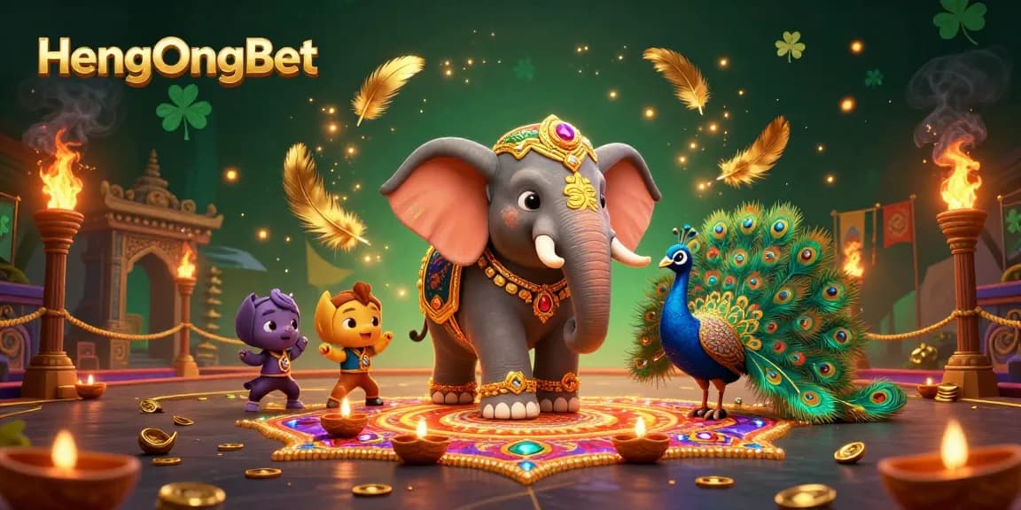 Experience the excitement of HengOngBet with winning chances represented by vibrant gaming elements.