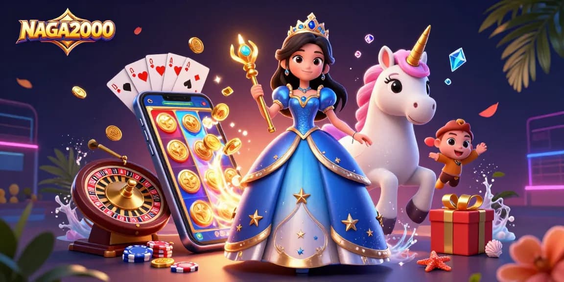 NAGA2000 menawarkan petualangan slot yang menarik dengan pem portrayal yang glamor tentang permainan kasino dan sihir unicorn.
