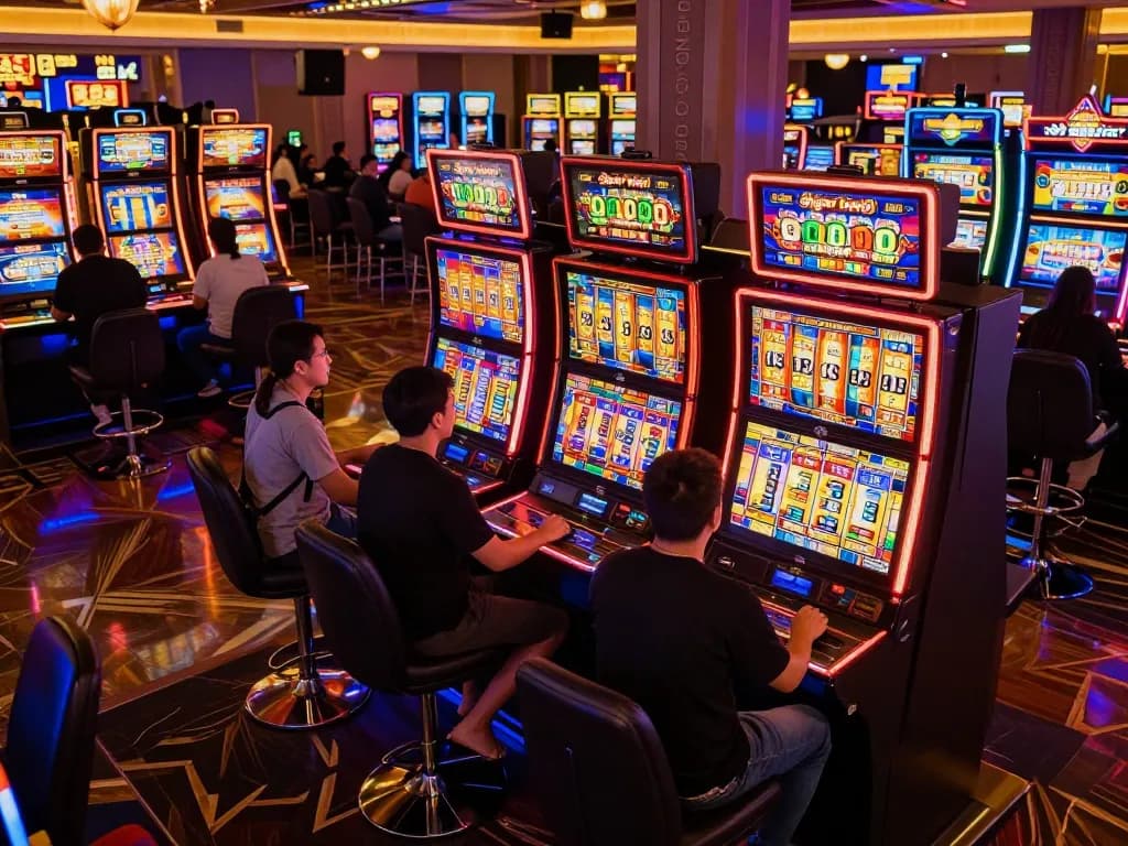 Experience the energy of winning at slot gacor viral machines in a vibrant casino atmosphere.