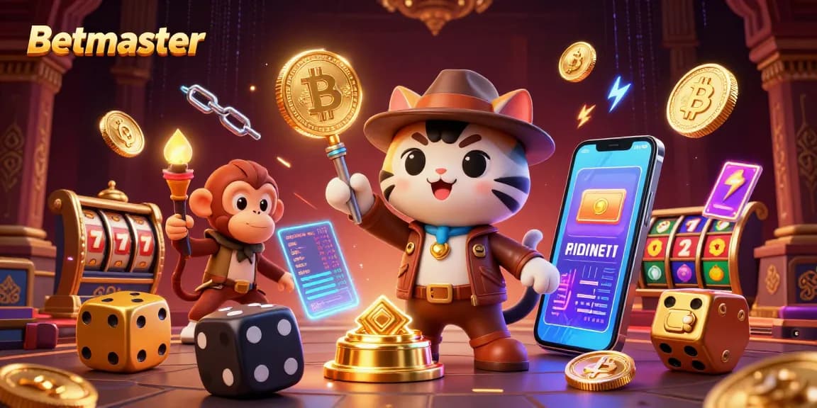 Engage in thrilling gaming adventures with Betmaster, featuring immersive slots and vibrant casino elements.