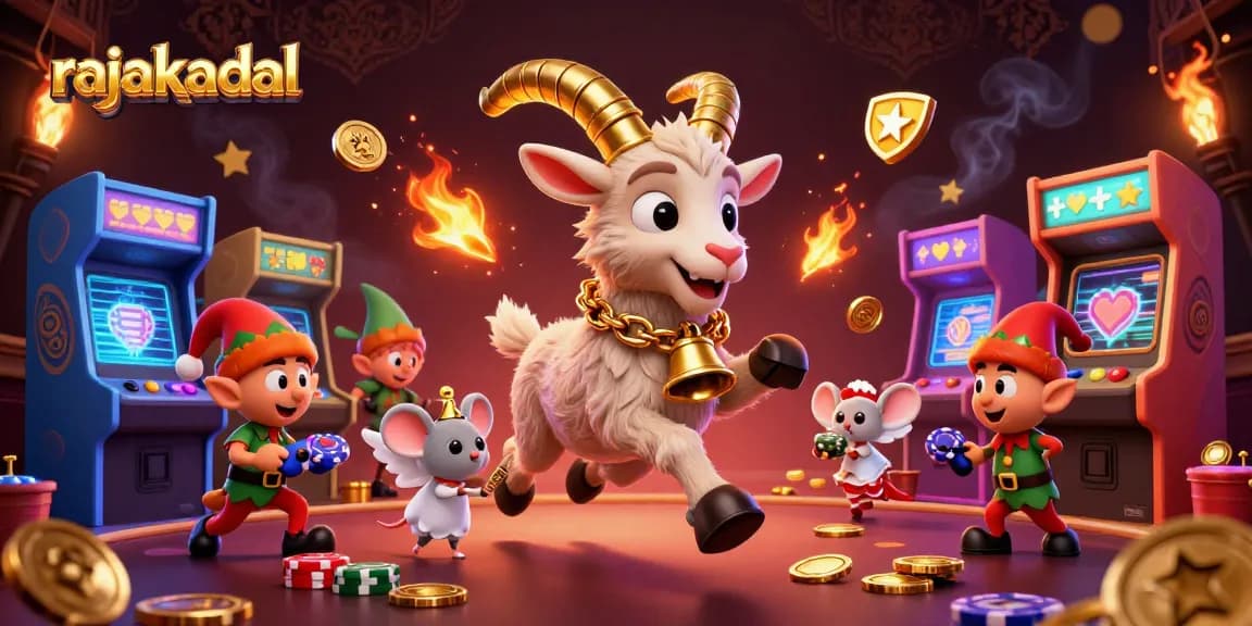 Permainan judi seru di RAJAKADAL dengan karakter cerdik yang mencuri chip poker dalam suasana kasino yang menawan.