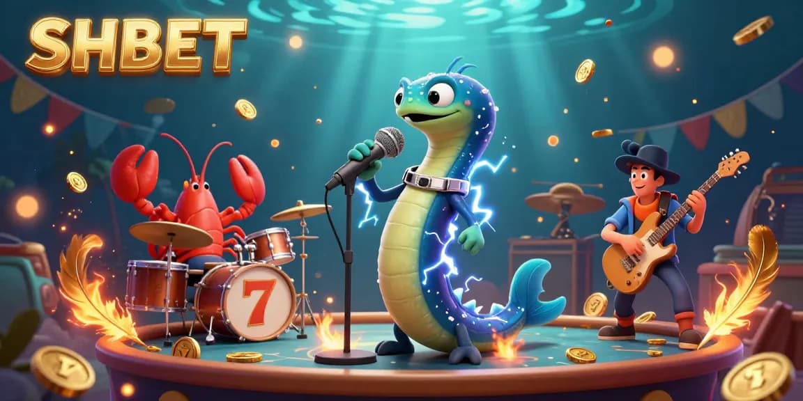 Experience exhilarating games at SHBET's underwater casino with vibrant visuals and engaging characters.