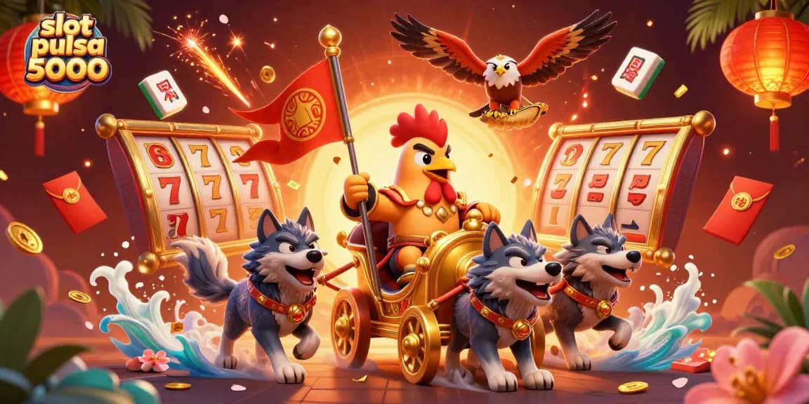 Saat bermain slot pulsa 5000, rasakan keseruan jackpot dengan karakter menarik dalam ilustrasi 3D yang mendebarkan.