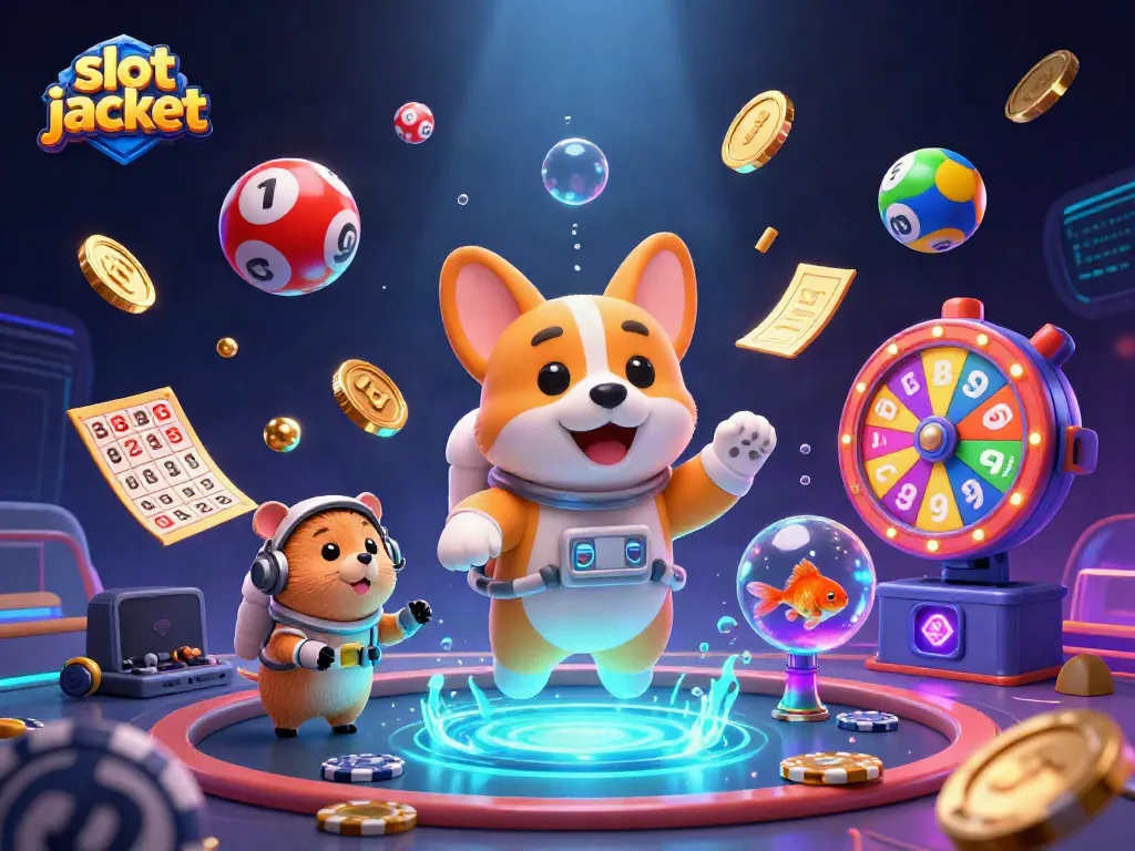 Experience thrilling adventures with slot jackpot in a dynamic casino scene featuring captivating characters.