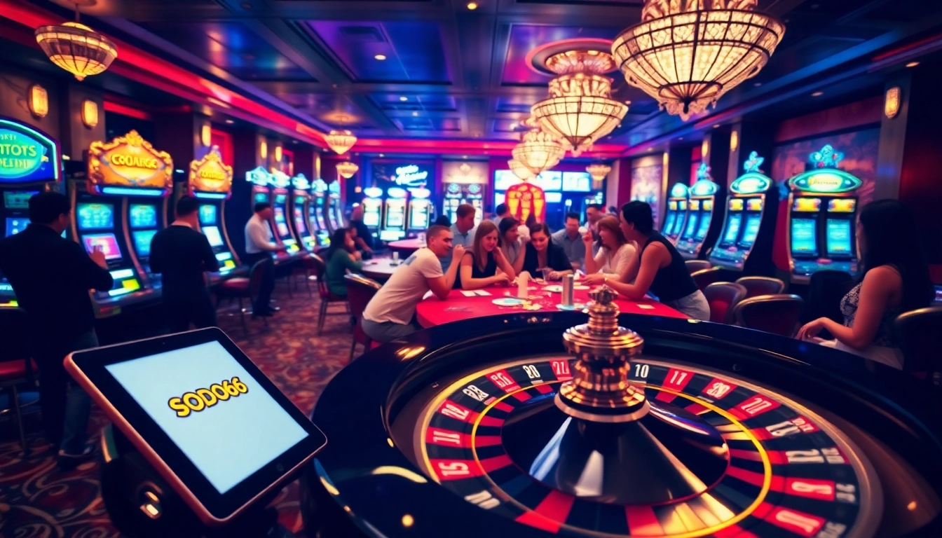 Experience the excitement of SODO66 at a luxurious casino filled with vibrant games and thrilling bets.