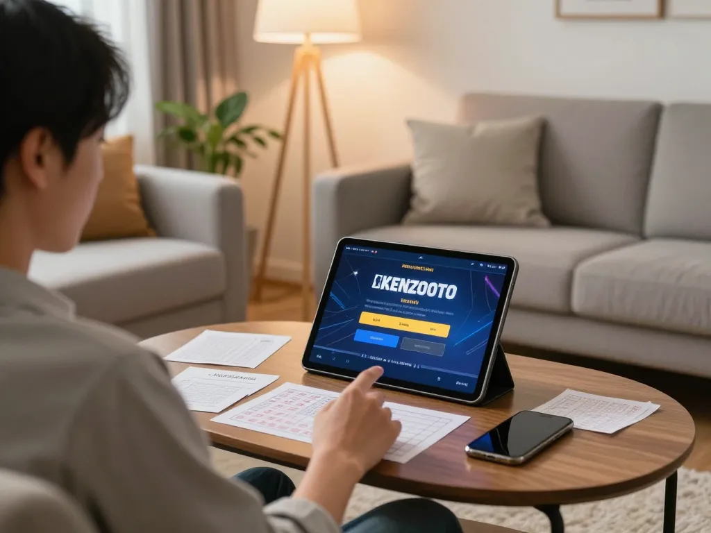 Berkolaborasi dengan login KENZOTOTO di tablet sambil menikmati suasana permainan rumah yang nyaman.