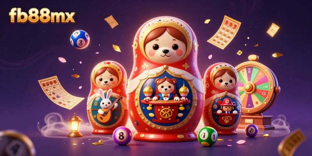 Experience vibrant games with fb88mx, featuring lively cartoon characters in a bustling casino scene.