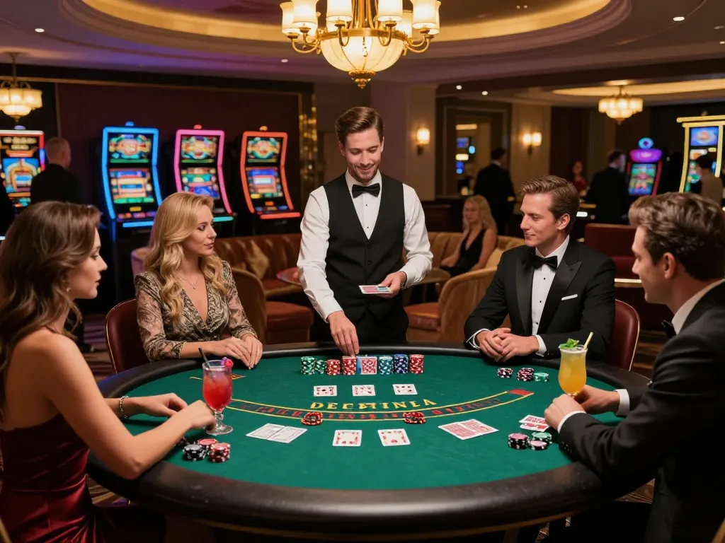 Engaging blackjack gameplay at Jilipinas casino, highlighting strategy and excitement in a luxury setting
