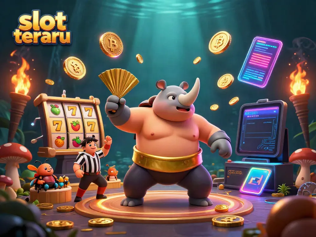 Slot terbaru dengan juara sumo badak 3D menginjak uang emas di kasino digital.