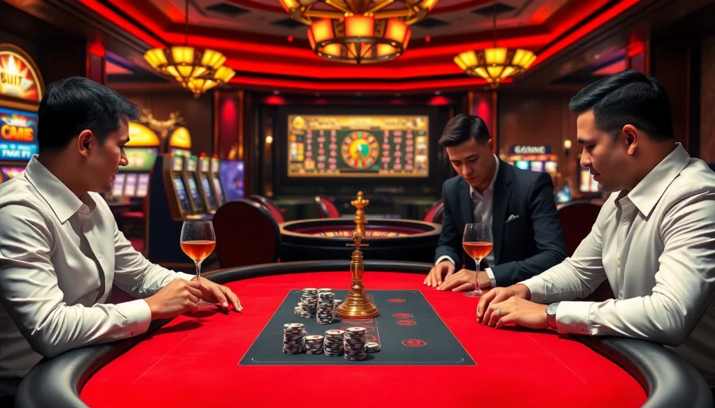 Experience the thrill of high-stakes poker at x88ni com, where players engage in intense gameplay.