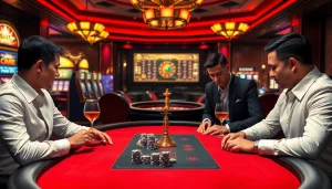 Experience the thrill of high-stakes poker at x88ni com, where players engage in intense gameplay.