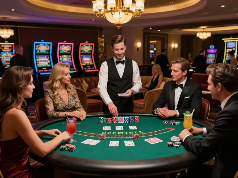 Engaging blackjack gameplay at Jilipinas casino, highlighting strategy and excitement in a luxury setting